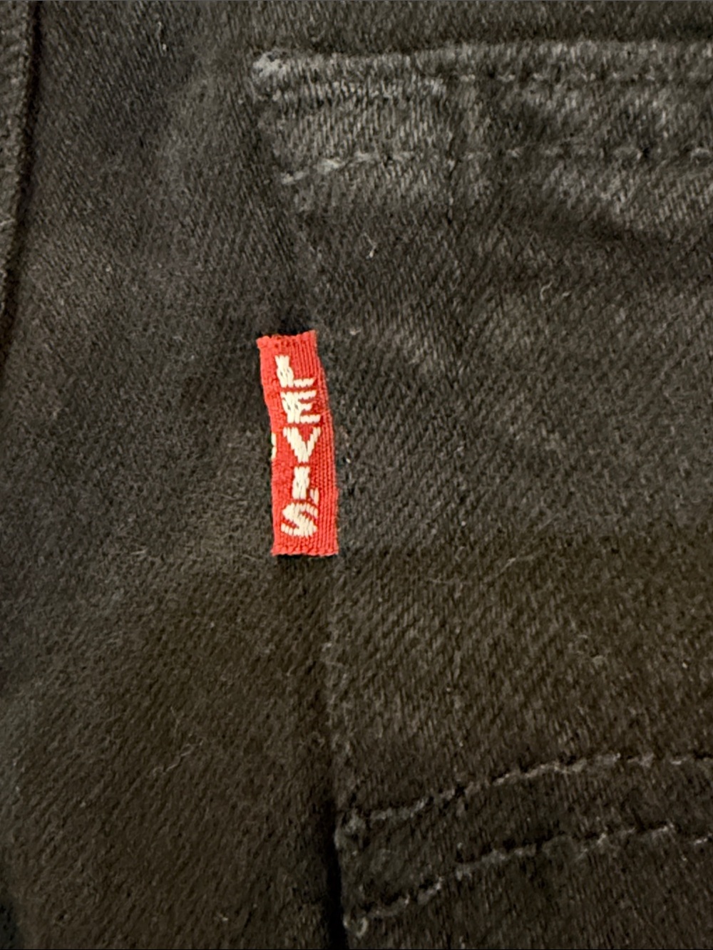 Levi’s Premium Ribcage Straight Ankle Jeans 23 Black Sprout Big E $110 - Picture 6 of 11